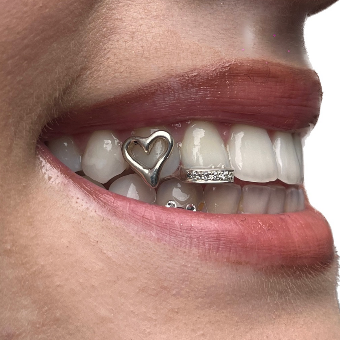 GRILLZ COEUR + BARRE SERTI