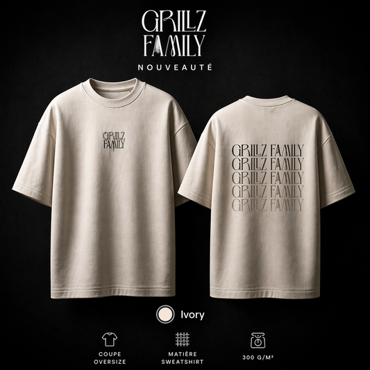 TEE SHIRT OVERSIZE GRILLZFAMILY