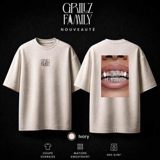 TEE SHIRT OVERSIZE GRILLZFAMILY